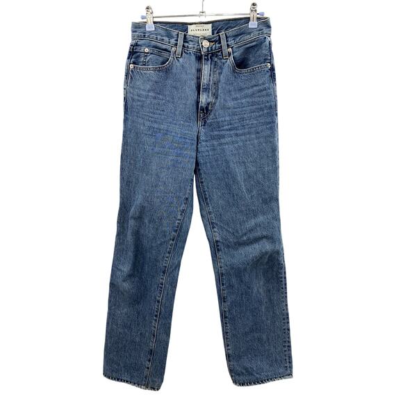 SLVRLAKE London high-rise straight-leg organic jeans in born to run - Picture 3 of 10